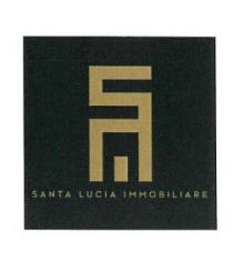 La scritta SANTA LUCIA IMMOBILIARE, sormontata da immagine con: S L E stilizzate