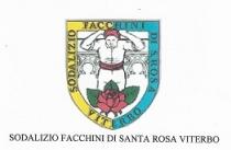 SODALIZIO FACCHINI DI SANTA ROSA VITERBO ELEMENTO VERBALE ASSOCIATO AD UNO STEMMA A FORMA DI SCUDO I CUI BORDI SONO