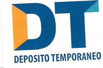 IL LOGO E FORMATO DALLA SCRITTA DT SCRITTO IN STAMPATELLO MAIUSCOLO GRANDE E AL DI SOTTO DELLA SCRITTA DEPOSITO TEMPORANEO