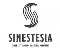 Sinestesia Caffè Letterario Biblioteca Libreriall marchio è composto da un elemento simbolico logo e un elemento linguistico nome .L elemento simbolico logo