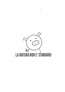 Il marchio consiste nella frase: LA NATURA NON E STANDARD trad. dall inglese Standard: usuale, solito, consueto, abbinata ad un disegno