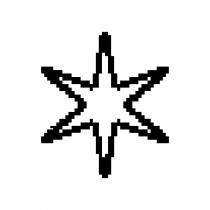 Il marchio consiste in un impronta raffigurante l immagine stilizzata di una stella a sei punte
