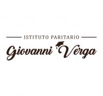 Istituto Paritario Giovanni Verga che riporta il tocco sulla lettera V della parola Verga, di cui nella frase Istituto Paritario