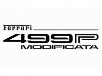 FERRARI 499P MODIFICATA - Il marchio consiste in un impronta raffigurante la dicitura FERRARI 499P MODIFICATA in caratteri di fantasia e
