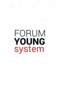 FORUM YOUNG systemIl marchio Forum Young System è caratterizzato da una composizione grafica a pacchetto delle tre parole che lo