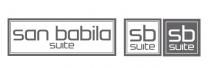 Il marchio consiste nella dicitura san babila suite e sb suite riproducibile in tutti i caratteri, dimensioni e colori e negli