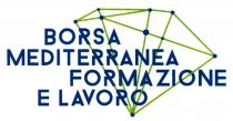 Il logo ha una forma geometrica composta da punti verdi e linee blu, che compongono un diamante stilizzato che simboleggiano