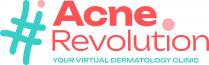 Figura composta dall Hashtag e la dicitura Acne Revolution. Sull Hashtag e sulla i di Revolution sono indicati due simboli rappresentativi dell acne