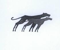 IL MARCHIO CONSISTE NELLA RAFFIGURAZIONE DELLE SAGOME DI DUE CANI, DI PROFILO, AFFIANCATI, COME DA ESEMPLARE IN ALLEGATO