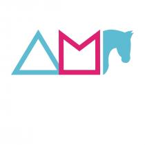 logo formato da un triangolo, una m e la sagoma di un cavallo