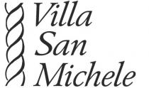 VILLA SAN MICHELE e figura. Il marchio è costituito dalla dicitura VILLA SAN MICHELE in grafia particolare, posta su tre
