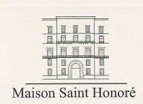 IL MARCHIO CONSISTE NELLA SCRITTA MAISON SAINT HONORE CON SOPRA UNA FIGURA DI UN PALAZZO STILIZZATO CON BALCONI