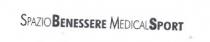 IL LOGO RIPORTA IL NOME DELL ATTIVITA SPAZIO BENESSERE MEDICAL SPORT UTILIZZANDO UNA COMBINAZIONE DI FONT NORMALE