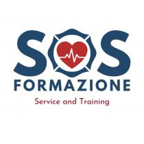 MARCHIO FIGURATIVO SOS FORMAZIONE SERVICE AND TRAINING LA CUI TRADUZIONE IN LINGUA ITALIANA E SOS FORMAZIONE SERVIZI E FORMAZIONE, COME