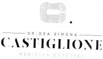 Il logo Dr.ssa Simona Castiglione Estetica è composto da una figura che rappresenta una bocca a forma di C, con