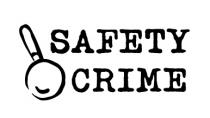 Safety Crime -Il logo è composto da due parole e da un illustrazione.Le parole sono Safety Crime scritte una sotto