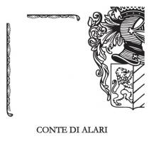 IL MARCHIO CONSISTE NELLA DICITURA, IN CARATTERE GRAFICO SPECIALE, CONTE DI ALARI . A SINISTRA E SOPRA, LOGHI DI FANTASIA. A