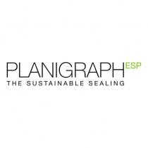 Il marchio consiste nel logo a colori PLANIGRAPH ESP THE SUSTAINABLE SEALING.