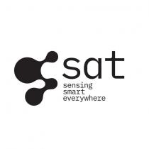 IL MARCHIO E COSTITUITO DALLA DICITURA SAT SENSING SMART EVERYWHERE ABBINATA ALL ELEMENTO FIGURATIVO COSI COME RAPPRESENTATO IN ALLEGATO. LA TRADUZIONE