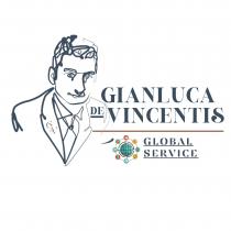 Il Marchio Gianluca De Vincentis Global Service è composto nella sua parte sinistra, sotto forma di disegno stilizzato, dalla