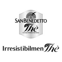 IL MARCHIO E COSTITUITO DALLA DICITURA SAN BENEDETTO THÈ IN ACQUA MINERALE NATURALE IRRESISTIBILMENTHÈ ABBINATA ALL ELEMENTO FIGURATIVO COSI COME RAPPRESENTATA