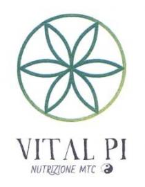 Il marchio VITAL PI NUTRIZIONE MTC è rappresentato da un fiore a 6 petali esafoglio o fiore della vita . Sotto