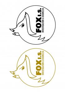 Logo raffigurante testa di volpe e nome dell attività commerciale quale FOX I.S. Investigazioni Sicurezza .