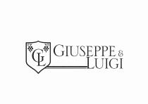 SCRITTA GIUSEPPE E LUIGI AFFIANCATA DA SCUDETTO CONTENENTE LE LETTERE G e L SOVRAPPOSTE AL CENTRO, AGLI ANGOLI DUE PICCOLI