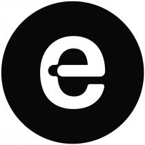 Il marchio, o forma contratta del logo, è composto da un cerchio di colore nero e nel suo interno presenta