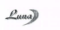 LUNA - E COSTITUITO DALLA SCRITTA OMBREGGIATA LUNA, CON LETTERE A CAR ATTERI MINUSCOLI ECCEZIONE DELLA LETTERA INIZIALE L E DALLA RIPRODU ZIONE GRAFICA OMBREGGIATA ANCH ESSA NEL LATO DESTRO DELLA SCRITTA, DI UN QUARTO DI LUNA. LUNA - E COSTITUITO DALLA SCRITTA OMBREGGIATA LUNA, CON LETTERE A CAR