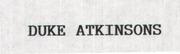 DUKE ATKINSONS