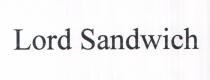 MARCHIO E FORMATO DALLE PAROLE LORD SANDWICH .
