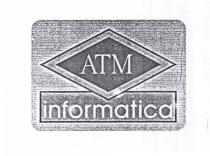 IL MARCHIO E COSTITUITO DALLA SCRITTA: ATM - INFORMATICA LA SCRITTA ATM VERRA RIPRODOTTA ALL INTERNO DI UN ROMBO, L ALTRA SCRITTA INFORMATICA MARCHIO E COSTITUITO DALLA SCRITTA: ATM - INFORMATICA LA SCRITTA ATM VERRA RIPRODOTTA ALL INTERNO DI UN ROMBO, L ALTRA SCRITTA INFORMATICA SARA POSTA ALL INTERNO DI UN RETTANGOLO, IL ROMBO ED IL RETTANGOLO SONO POSTI ALL INTERNO DI UNO SCHERMO DI COMPUTER STILIZZATO. IL MARCHIO E COSTITUITO DALLA SCRITTA: ATM - INFORMATICA LA SCRITTA ATM VERRA RIPRODOTTA ALL INTERNO DI UN ROMBO, L ALTRA SCRITTA INFORMATICA