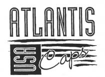 ATLANTIS CAPS USA-UNITO A RIGHE ORIZZONTALI STILIZZATE SULLE QUALI INSISTONO LE SCRITTE CAPS E USA-MARCHIO FIGURATIVO ATLANTIS CAPS USA-UNITO A RIGHE ORIZZONTALI STILIZZATE SULLE QUALI INSISTONO LE SCRITTE CAPS E USA-MARCHIO FIGURATIVO ATLANTIS CAPS USA-UNITO A RIGHE ORIZZONTALI STILIZZATE SULLE QUALI INSISTONO LE SCRITTE CAPS E USA-MARCHIO FIGURATIVO
