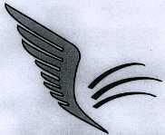IL LOGO E FORMATO DA DUE ELEMENTI: UNA ALA STILIZZATA SULLA SINISTRA, COMPOSTA DA 8 PIUME, CON UN BORDO ATTORNO, LOGO E FORMATO DA DUE ELEMENTI: UNA ALA STILIZZATA SULLA SINISTRA, COMPOSTA DA 8 PIUME, CON UN BORDO ATTORNO, E TRE RIGHE ANCH ESSE STILIZZATE SULLA DESTRA, SITUATE IN PROSSIMITA DELLA PARTE CONCAVA DELL ALA MARCHIO FIGURATIVO IL LOGO E FORMATO DA DUE ELEMENTI: UNA ALA STILIZZATA SULLA SINISTRA, COMPOSTA DA 8 PIUME, CON UN BORDO ATTORNO