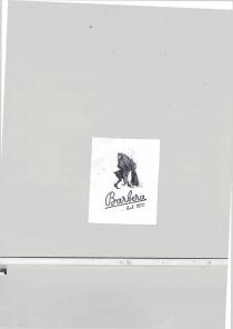 BARBERA...DAL 1870 IL MARCHIO CONSISTE NELLA DICITURA BARBERA...DAL 1870 E DAL DISEGNO DI UN FOLLETTO CON UNA TAZZINA DI CAFFE BARBERA...DAL 1870 MARCHIO CONSISTE NELLA DICITURA BARBERA...DAL 1870 E DAL DISEGNO DI UN FOLLETTO CON UNA TAZZINA DI CAFFE SULLE SPALLE BARBERA...DAL 1870 IL MARCHIO CONSISTE NELLA DICITURA BARBERA...DAL 1870 E DAL DISEGNO DI UN FOLLETTO CON UNA TAZZINA DI CAFFE