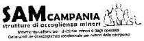 IL MARCHIO CONSISTE IN UNA SERIE DI SCRITTE IN CUI SPICCA LA PAROLA STILIZZATA:SAM CAMPANIA E LA FRASE:STRUTTURE DI ACCOGLIENZA MARCHIO CONSISTE IN UNA SERIE DI SCRITTE IN CUI SPICCA LA PAROLA STILIZZATA:SAM CAMPANIA E LA FRASE:STRUTTURE DI ACCOGLIENZA MINORI.E LA DICITURA:MOVIMENTO UNITARIO PER I DIRITTI DEI MINORI E DEGLI OPERATORI DELLE STRUTTURE DI ACCOGLIENZA RESIDENZIALE PER I MINORI DELLA CAMPANIA.COMPLETA DI UNA IMMAGINE STILIZZATA COMPOSTA DA UNA FAMIGLIA DI DUE ADULTI E DUE BAMBINI CON PAPERA.COSI COME DA ESEMPLARE ALLEGATO. IL MARCHIO CONSISTE IN UNA SERIE DI SCRITTE IN CUI SPICCA LA PAROLA STILIZZATA:SAM CAMPANIA E LA FRASE:STRUTTURE DI ACCOGLIENZA