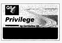 PRIVILEGE BY CARTISSIMA Q8