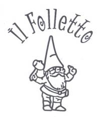 MARCHIO FIGURATIVO COSTITUITO DA UN FOLLETTO CON LE MANI ALZATE E CAPPELLO A PUNTA. LA MANO DESTRA DEL FOLLETTO STRINGE MARCHIO FIGURATIVO COSTITUITO DA UN FOLLETTO CON LE MANI ALZATE E CAPPELLO A PUNTA. LA MANO DESTRA DEL FOLLETTO STRINGE UN PICCOLO MARTELLO. AL DI SOPRA DELLA RAPPRESENTAZIONE GRAFICA LA DICITURA CON CARATTERI DI FANTASIA FOLLETTO MARCHIO FIGURATIVO COSTITUITO DA UN FOLLETTO CON LE MANI ALZATE E CAPPELLO A PUNTA. LA MANO DESTRA DEL FOLLETTO STRINGE
