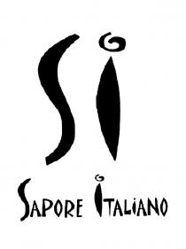 MARCHIO GRAFICO CHE RAPPRESENTA LA SCRITTA SI IN CARATTERE GRANDE E STAMPATELLO CON SOTTO LA SCRITTA SAPORE ITALIANO IN CARATTERE MARCHIO GRAFICO CHE RAPPRESENTA LA SCRITTA SI IN CARATTERE GRANDE E STAMPATELLO CON SOTTO LA SCRITTA SAPORE ITALIANO IN CARATTERE PIÙ PICCOLO E IN STAMPATELLO. LE LETTERE S E I RISULTANO SCRITTE CON GRAFICA PARTICOLARE, ANDAMENTO SINUOSO, E PUNTINO DELLA I È SCRITTO IN MODO DA RAPPRESENTARE GRAFICAMENTE UN CERCHIO NON CHIUSO VERSO L ALTO, COME UNA NUVOLETTA DI AROMA.IL MARCHIO PUÒ ESSERE RAPPRESENTATO IN QUALSIASI COMBINAZIONE DI COLORI MARCHIO GRAFICO CHE RAPPRESENTA LA SCRITTA SI IN CARATTERE GRANDE E STAMPATELLO CON SOTTO LA SCRITTA SAPORE ITALIANO IN CARATTERE