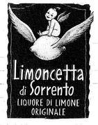 IL MARCHIO È COSTITUITO DALLA RAPPRESENTAZIONE DI UNA BAMBINA/FOLLETTO ALATA, NUDA SEDUTA SU DI UN LIMONE CON LE ALI TUTTO MARCHIO È COSTITUITO DALLA RAPPRESENTAZIONE DI UNA BAMBINA/FOLLETTO ALATA, NUDA SEDUTA SU DI UN LIMONE CON LE ALI TUTTO SU FONDO BLU SEGUITO DALLE SCRITTE IN GIALLO LIMONCETTA DI SORRENTO - LIQUORE DI LIMONE ORIGINALE MARCHIO FIGURATIVO