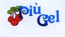 IL MARCHIO CONSISTE NEL NOME DELL AZIENDA OVVERO PIU GEL SCRITTO IN CARATTERE MOSSO ONDULANTE CON COLORE AZZURRO CHE SFUMANDO ARRIVA MARCHIO CONSISTE NEL NOME DELL AZIENDA OVVERO PIU GEL SCRITTO IN CARATTERE MOSSO ONDULANTE CON COLORE AZZURRO CHE SFUMANDO ARRIVA FINO AL BLU SCURO DI SFONDO ALL INIZIO DELLA SCRITTA DIETRO LA LETTERA P COMPAIONO 3 CILIEGE ROSSE A GRAPPOLI CON I LORO GAMBI ATTACCATI A 3 FOGLIE VERDI IL MARCHIO CONSISTE NEL NOME DELL AZIENDA OVVERO PIU GEL SCRITTO IN CARATTERE MOSSO ONDULANTE CON COLORE AZZURRO CHE SFUMANDO ARRIVA