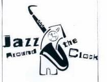 MARCHIO FIGURATIVO JAZZ AROUND THE CLOCK FIGURATIVO IL MARCHIO CONSISTE NEL DISEGNO STILIZZATO DI UN SASSOFONO ATTORCIGLIATO ATTORNO AD UN MARCHIO FIGURATIVO JAZZ AROUND THE CLOCK FIGURATIVO MARCHIO CONSISTE NEL DISEGNO STILIZZATO DI UN SASSOFONO ATTORCIGLIATO ATTORNO UN CAMPANILE, CON LA SCRITTA JAZZ AROUND THE CLOCK ATTORNO AL DISEGNO MARCHIO FIGURATIVO JAZZ AROUND THE CLOCK FIGURATIVO IL MARCHIO CONSISTE NEL DISEGNO STILIZZATO DI UN SASSOFONO ATTORCIGLIATO ATTORNO AD UN