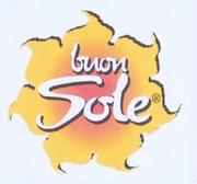 IL MARCHIO CONSISTE IN UNA MACCHIA DI COLORE GIALLO PIÙ INTENSO AL CENTRO E PIÙ SBIADITO ALL ESTREMITÀ DI FORMA CIRCOLARE MARCHIO CONSISTE IN UNA MACCHIA DI COLORE GIALLO PIÙ INTENSO AL CENTRO E PIÙ SBIADITO ALL ESTREMITÀ DI FORMA CIRCOLARE REGOLARE A SETTE PUNTE, AL CENTRO, DI COLORE BIANCO VI SONO SCRITTE LE PAROLE BUON SOLE .