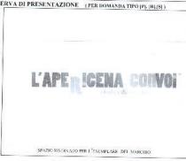 IL MARCHIO L APERICENA CON VOI DOLCE SALATO E COMPOSTO DA LETTERE MAIUSCOLE IN GRASSETTO CON IL COLORE MARRONE AD MARCHIO L APERICENA CON VOI DOLCE SALATO E COMPOSTO DA LETTERE MAIUSCOLE IN GRASSETTO CON IL COLORE MARRONE ESCLUSIONE DELLE LETTERE R E CON IN COLORE CELESTE E LA SCRITTA DOLCE SALATO IN MINUSCOLO IN COLORE CELESTE, MENTRE LA COMMERCIALE E IN COLORE MARRONE IL MARCHIO L APERICENA CON VOI DOLCE SALATO E COMPOSTO DA LETTERE MAIUSCOLE IN GRASSETTO CON IL COLORE MARRONE AD