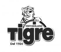 IL MARCHIO È COSTITUITO DALLA FIGURA STILIZZATA DI UNA TIGRE CHE SORREGGE CON LE ZAMPE UN ARCO SOTTO IL QUALE MARCHIO È COSTITUITO DALLA FIGURA STILIZZATA DI UNA TIGRE CHE SORREGGE CON LE ZAMPE UN ARCO SOTTO IL QUALE È POSTA LA DICITURA SWITZERLAND IN CARATTERE MAIUSCOLO DI FANTASIA. IL TUTTO È POSTO AL DI SOPRA DELLA DICITURA TIGRE IN CARATTERE STAMPATELLO MAIUSCOLO E MINUSCOLO DI FANTASIA CON TUTTE LE LETTERE SINGOLARMENTE BORDATE E, IN BASSO A SINISTRA E IN MINORI DIMENSIONI, LA DICITURA DAL 1924 IN CARATTERE DI FANTASIA. FIGURATIVO IL MARCHIO È COSTITUITO DALLA FIGURA STILIZZATA DI UNA TIGRE CHE SORREGGE CON LE ZAMPE UN ARCO SOTTO IL QUALE
