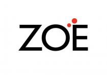 IL MARCHIO CONSISTE NELLA PAROLA ZOE CON LA LETTERA O ACCENTATA IN CARATTERE GIL SANS CON DUE PUNTINI ROSSI DI MARCHIO CONSISTE NELLA PAROLA ZOE CON LA LETTERA O ACCENTATA IN CARATTERE GIL SANS CON DUE PUNTINI ROSSI DI DIMENSIONE CRESCENTE SOPRA LA LETTERA O, ATTI A RAPPRESENTARE L ACCENTO. MARCHIO FIGURATIVO A COLORI IL MARCHIO CONSISTE NELLA PAROLA ZOE CON LA LETTERA O ACCENTATA IN CARATTERE GIL SANS CON DUE PUNTINI ROSSI DI