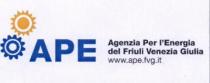 APE AGENZIA PER L ENERGIA DEL FRIULI VENEZIA GIULIA WWW.APE.FVG.IT COLORI PARTE VERBALE APE:BLU PANTONE PROCESS BLU CMYK 100/35/0/0 APE AGENZIA APE AGENZIA PER L ENERGIA DEL FRIULI VENEZIA GIULIA WWW.APE.FVG.IT COLORI PARTE VERBALE APE:BLU PANTONE PROCESS BLU CMYK 100/35/0/0 APE AGENZIA PER L ENERGIA DEL FRIULI VENEZIA GIULIA WWW.APE.FVG.IT:GRAFITE PANTONE 7540 U CMYK 10/0/0/80 FIGURE: - UN SOLE STILIZZATO COLORE GIALLO PANTONE 7406 U CMYK 5/35/100/0 CON ANELLO BIANCO NEL MEZZO; - UN INGRANAGGIO STILIZZATO COLOR BLU PANTONE PROCESS BLU CMYK 100/35/0/0 CON NEL MEZZO IN MODO CONCENTRICO: UN CERCHIO BIANCO PIU UN SUCCESSIVO ANELLO BIANCO. APE AGENZIA PER L ENERGIA DEL FRIULI VENEZIA GIULIA WWW.APE.FVG.IT COLORI PARTE VERBALE APE:BLU PANTONE PROCESS BLU CMYK 100/35/0/0 APE AGENZIA