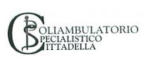 IL MARCHIO È COSTITUITO DALLA DICITURA POLIAMBULATORIO SPECIALISTICO CITTADELLA, IN STAMPATELLO MAIUSCOLO, CON CIASCUNA PAROLA POSTA SOPRA L ALTRA, ECCETTO LE MARCHIO È COSTITUITO DALLA DICITURA POLIAMBULATORIO SPECIALISTICO CITTADELLA, IN STAMPATELLO MAIUSCOLO, CON CIASCUNA PAROLA POSTA SOPRA L ALTRA, ECCETTO LE LETTERE INIZIALI P, S E C CHE SONO RIPRODOTTE IN CARATTERI DI FANTASIA; IN PARTICOLARE LE LETTERE P E S FORMANO, ALL INTERNO DELLA LETTERA C, UNA FIGURA STILIZZATA DI UNA SPADA E DI UN SERPENTE ATTORCIGLIATO ATTORNO ALLA SPADA. IL MARCHIO È COSTITUITO DALLA DICITURA POLIAMBULATORIO SPECIALISTICO CITTADELLA, IN STAMPATELLO MAIUSCOLO, CON CIASCUNA PAROLA POSTA SOPRA L ALTRA, ECCETTO LE