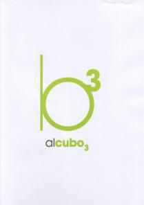 IL MARCHIO CONSISTE IN UNA LETTERA MINUSCOLA B STILIZZATA IN VERDE CHIARO CON ASSOCIATO 3 IN VERDE CHIARO IN POSIZIONE DI MARCHIO CONSISTE IN UNA LETTERA MINUSCOLA B STILIZZATA IN VERDE CHIARO CON ASSOCIATO 3 IN VERDE CHIARO IN POSIZIONE DI AL CUBO SOPRA LA DICITURA IN LETTERE MINUSCOLE ALCUBO CON PEDICE 3, LADDOVE IL PREFISSO AL DI ALCUBO E PIU SOTTILE E IN VERDE SCURO RISPETTO AL SUFFISSO CUBO CON IL 3 IN POSIZIONE DI PEDICE IN VERDE CHIARO. IL MARCHIO CONSISTE IN UNA LETTERA MINUSCOLA B STILIZZATA IN VERDE CHIARO CON ASSOCIATO 3 IN VERDE CHIARO IN POSIZIONE DI
